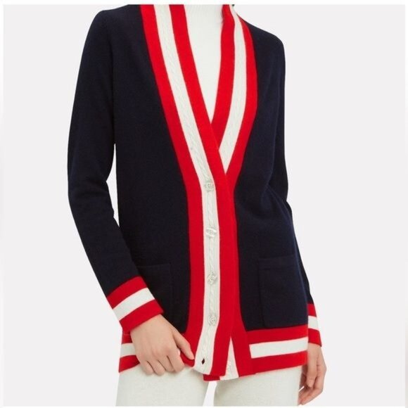 Madeleine Thompson 100% Cashmere Katie Cardigan Small